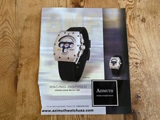 AZIMUTH - Relojes - Anuncio publicitario de revista - RACING-INSPIRED comprar usado  Enviando para Brazil