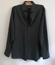 Chemise gris anthracite d'occasion  Bourg-de-Thizy