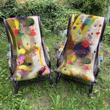 Teak rocking armchairs for sale  TOTNES