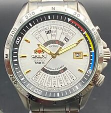 🇯🇵 PULSO MASCULINO AUTOMÁTICO VINTAGE ORIENT DIVER 100 m KL EU03-CO calendário plurianual, usado comprar usado  Enviando para Brazil