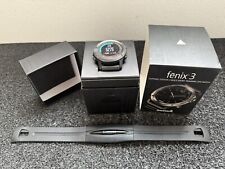 Garmin fenix 3 safira - Relógio GPS fitness - Cinza com pulseira de metal comprar usado  Enviando para Brazil