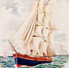 1900 sailboat lithograph for sale  Cambridge