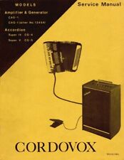 Usado, CMI CORDOVOX Super V IV -Service Manual repair Schematic Diagrams Farfisa Lowrey comprar usado  Enviando para Brazil