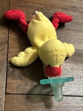 Chupeta Wubbanub de pelúcia amarela e vermelha pato, usado comprar usado  Enviando para Brazil