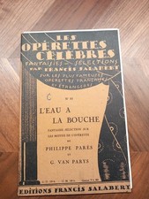 Partitions ancienne. operette d'occasion  Lagny-sur-Marne