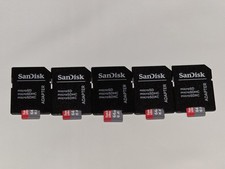 Lot of 5x SanDisk 64GB Ultra Micro SD Flash SDHC Memory Card with Adapter for sale  Lynn