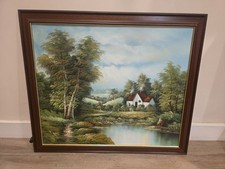 Large vintage framed for sale  WOODHALL SPA