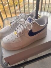 Nike Air Force 1 '07 Zapatos Blanco Juego Azul Real Tenis DM2845-100 Hombres Talla segunda mano  Embacar hacia Argentina