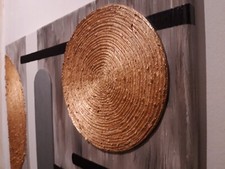 Abstrakt gemälde schwarz gebraucht kaufen  Welden