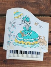 Vintage 1960’s Branco Madeira Piano Japão Música Caixa de Joias Renascimento Feminino comprar usado  Enviando para Brazil