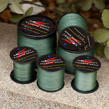 Linhas trançadas fortes 100/300/500/1000M verde Dyneema Spectra linha de pesca marítima comprar usado  Enviando para Brazil