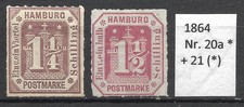 Hamburg 1864 20a gebraucht kaufen  Frankfurt am Main