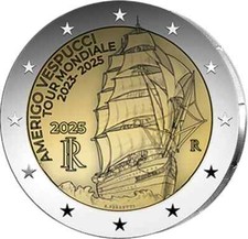2 EURO COMMEMORATIVI DEL 2025 FDC ENTRA e SCEGLI, używany na sprzedaż  Wysyłka do Poland