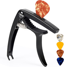 Guitarra elétrica e acústica profissional 6 cordas capo universal e 4 palhetas comprar usado  Enviando para Brazil