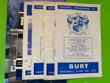 Bury football programmes. for sale  GREAT YARMOUTH