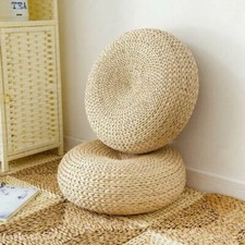 Almofada Tatami Meditação Almofada Redonda Palha Pufe Tecido à Mão Tapete Cadeira Chão  comprar usado  Enviando para Brazil