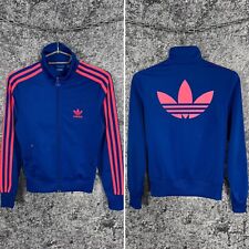 Jaqueta feminina Adidas original Firebird Track logotipo grande trevo tamanho Reino Unido 8 comprar usado  Enviando para Brazil