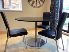 Black real leather for sale  COVENTRY