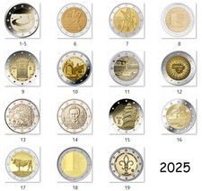 Euro 2025 commemorativi usato  Spedire a Italy