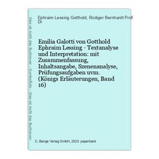 Emilia galotti gotthold gebraucht kaufen  Ohlsbach