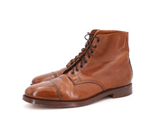 VINTAGE | 760 $ CROCKETT & JONES x PRL CAP TOE WYSOKIE BUTY US 10 D UK 9 BRĄZOWA SKÓRA na sprzedaż  Wysyłka do Poland