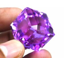 Corte em cubo topázio natural cor rosa roxo 93,50 quilates pedra preciosa solta brasileira comprar usado  Enviando para Brazil