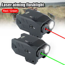 Mini combo de lanterna LED mira laser verde vermelha USB para Taurus G 2/3C Glock19/17 comprar usado  Enviando para Brazil