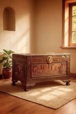 Baule orientale vintage usato  Turate
