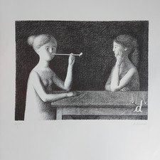 Antonio bueno. litografia. usato  Roma