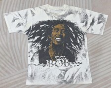 RARA CAMISETA VINTAGE REGGAE RASTA BOB MARLEY dos anos 1980 com estampa ~ G comprar usado  Enviando para Brazil