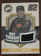 SCOTT SPEED - 2009 Press Pass Premium - Hot Threads - HT-SS - Serial # 205/299 comprar usado  Enviando para Brazil