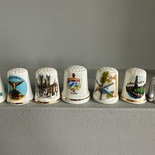 Vintage souvenir thimbles for sale  LONDON