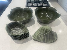Plastic green leaf for sale  NUNEATON