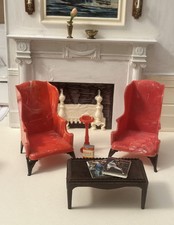 LINDAS CADEIRAS IDEAIS MESA PLASCO Vintage Casa de Bonecas Móveis Plásticos 1:16  comprar usado  Enviando para Brazil