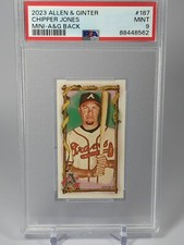 Absolutamente Adorável🤗Chipper Jones Allen & Ginter MINI PSA 9 População Perfeita 1🤯, usado comprar usado  Enviando para Brazil