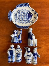 Russian gzhel figures for sale  SHAFTESBURY