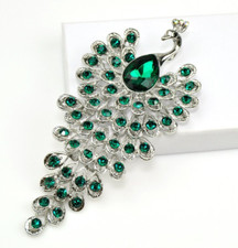Large peacock brooches for sale  San Diego