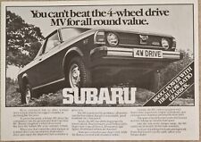 Subaru pickup brochure for sale  SWADLINCOTE