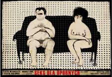  poster by Ryszard Kaja  „seks dla opornych” (sex for resistans size 70 x 100 cm na sprzedaż  PL