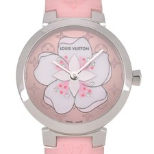 Relógio feminino Louis Vuitton Tambour Slim monograma Sakura Q12MG quartzo N#140623 comprar usado  Enviando para Brazil