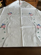 Nappe rectangulaire brodée d'occasion  Biganos