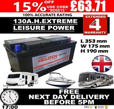 12v 130ah 130 for sale  LUTON