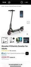 Used iscooter electric for sale  BRIDLINGTON