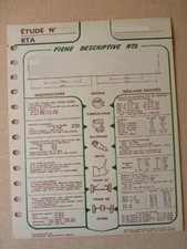 Fiche technique rta d'occasion  Espéraza