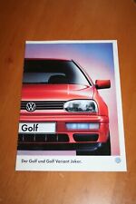 Prospekt prospekt golf gebraucht kaufen  Schorndorf