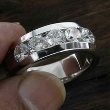 5.0ct round moissanite for sale  Adona