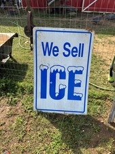 Vintage ice sign for sale  Pontotoc