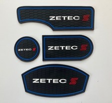FORD FIESTA MK6 (2002-08) ZETEC 'S' LOGOTIPO INTERIOR TAPETE PORTÃO CONJUNTO - AZUL (A) comprar usado  Enviando para Brazil