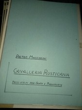 Cavalleria rusticana spartiti usato  Bologna