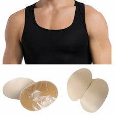 2 peças almofada de peito masculina autoadesiva espuma silicone gel invisível falsa intensificadora muscular comprar usado  Enviando para Brazil